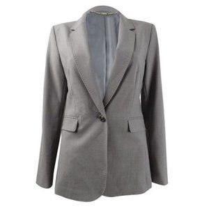 DKNY Womens One-Button Long Sleeve Blazer Size 4